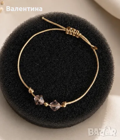 Гривни със сребро, злато и SWAROVSKI , снимка 11 - Гривни - 55557096