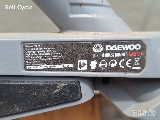 ✅АКУМУЛАТОРЕН ТРИМЕР DAEWOO DALGT18-1❗, снимка 3 - Градинска техника - 55644407