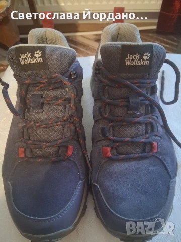 Jack Wolfskin - Дамски туристически обувки, Refugio Texapore Low, водоустойчиви, дишащи, тъмносиньо/, снимка 2 - Други - 55212068