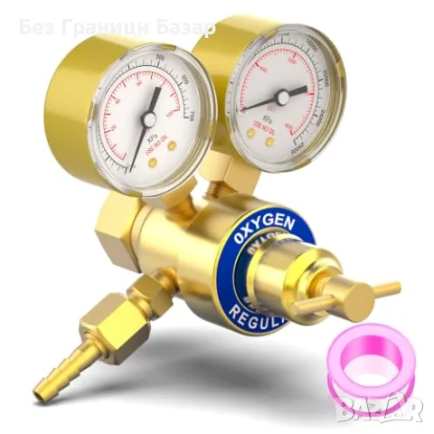 Нов Кислороден регулатор MEANLIN CGA 540 с двоен манометър 0-4000 PSI