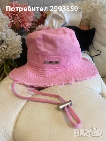 шапка JACQUEMUS Le Bob Artichaut bucket hat, снимка 15 - Шапки - 54750070