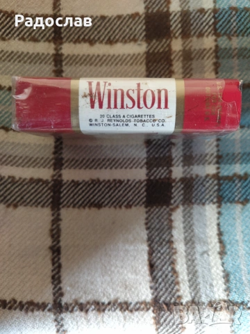 Стара празна кутия от цигари Winston U.S.A., снимка 4 - Колекции - 54112867