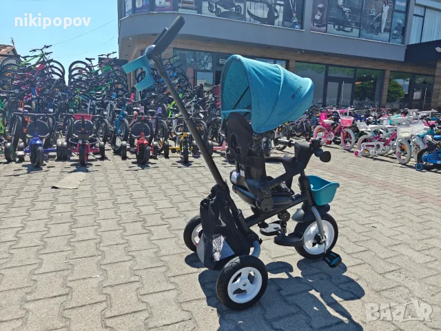 BYOX Детска триколка Flexy LUX син, снимка 11 - Детски велосипеди, триколки и коли - 55440219