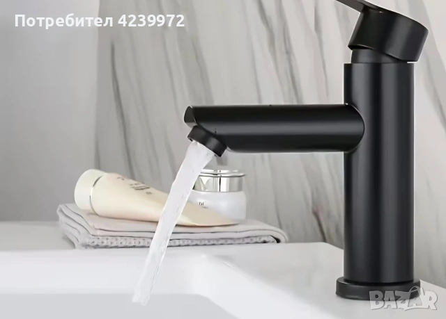 Черен смесител за баня. Модерни смесители., снимка 5 - Смесители - 55168675