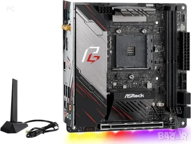 Дънна платка Asrock x570 phantom gaming-itx tb3, снимка 2 - Дънни платки - 55580594
