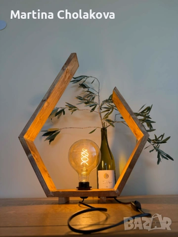 Декоративна настолна лампа, снимка 2 - Настолни лампи - 54016174