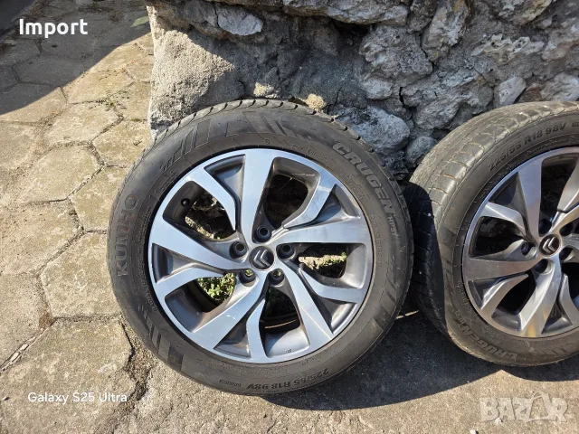 Лети джанти 18ки 5х114.3 Mitsubishi, Citroen, Peugeot + летни гуми, снимка 3 - Гуми и джанти - 55337372
