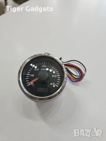 Електронен оборотомер 52 мм 6000 RPM с LCD дисплей, IP67 за автомобил, лодка и мотоциклет, снимка 7 - Аксесоари и консумативи - 55395273