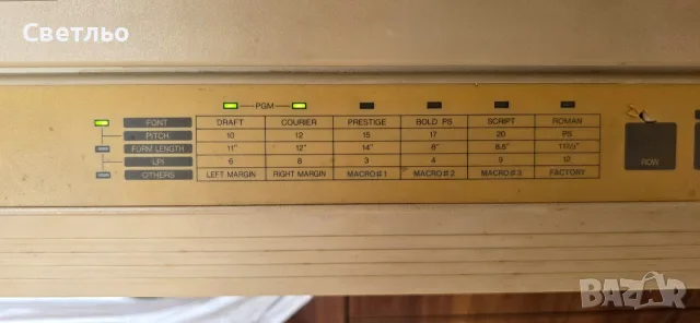 Ретро принтер Panasonic от 1977 година, снимка 3 - Антикварни и старинни предмети - 55333772