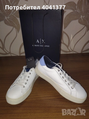 Кецове Armani Exchange оригинални естествена кожа 36, снимка 2 - Кецове - 54993844