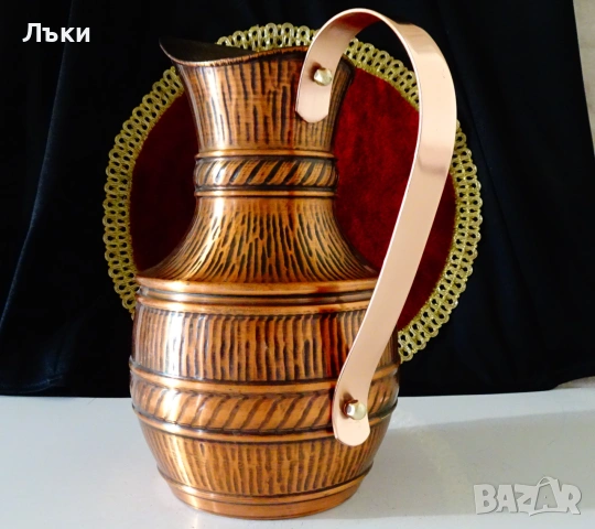 Медна кана чиста мед 2,5 л.,неползвана. , снимка 5 - Антикварни и старинни предмети - 55192341