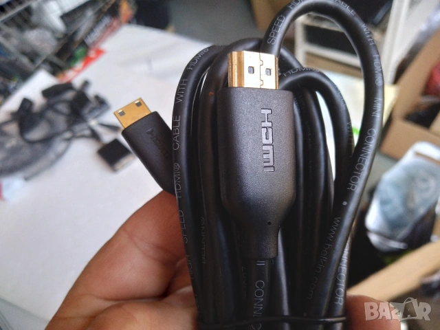 Кабел Mini HDMI към HDMI 1.5м, снимка 3 - Кабели и адаптери - 55057894
