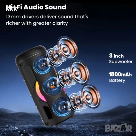 Bluetooth високоговорител, снимка 4 - Bluetooth тонколони - 54640287