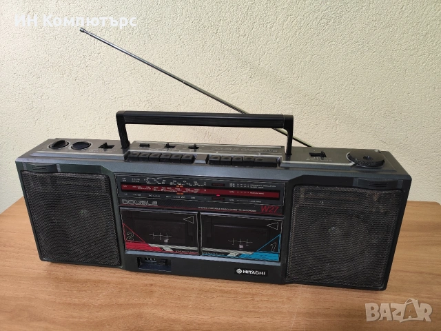 Продавам радиокасетофон Hitachi TRK-W27E, снимка 4 - Радиокасетофони, транзистори - 54157382