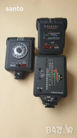 Ретро лот работещи светкавици PENTAX, HANIMAEX,ACHIEVER.,, снимка 7 - Светкавици, студийно осветление - 54658020