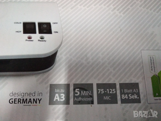 Ламинатор А3 Monolith OL389, снимка 4 - Друго - 54879759