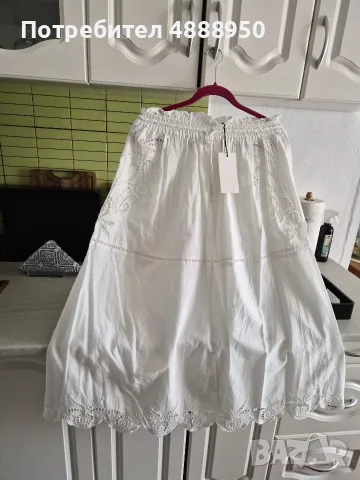 ZARA лятна ажурна пола, снимка 3 - Поли - 55420455