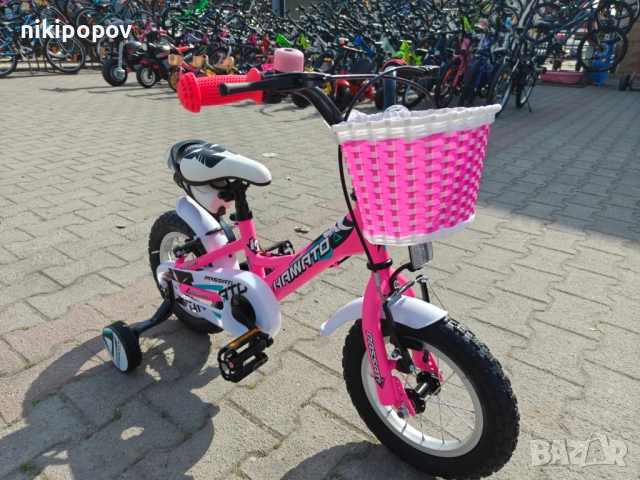 BG Детски велосипед 12" HAMATO розов, снимка 5 - Велосипеди - 54333991