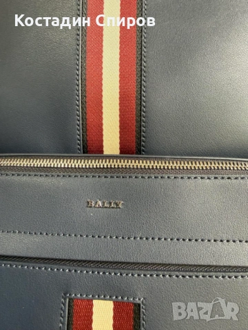 кожена раница Bally, модел Harys, снимка 4 - Раници - 54482000