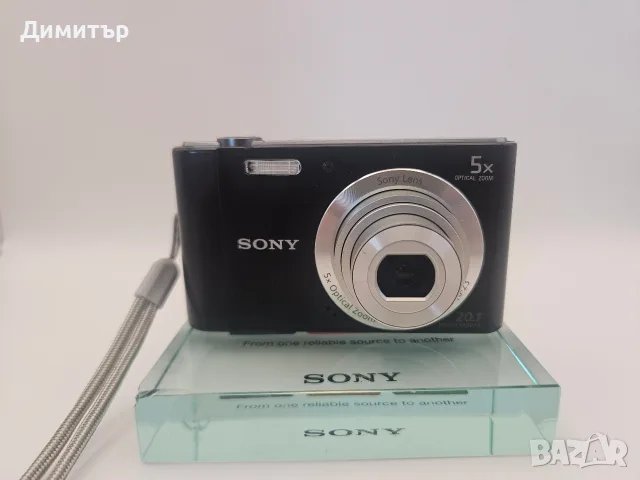 Sony DSC-W800 дигитален фотоапарат 5x zoom 20mp digital photo camera батерия мемори карта и USB , снимка 2 - Фотоапарати - 55516978