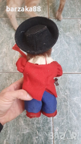 Стара механична играчка Клоун с ключ, снимка 3 - Колекции - 54278685