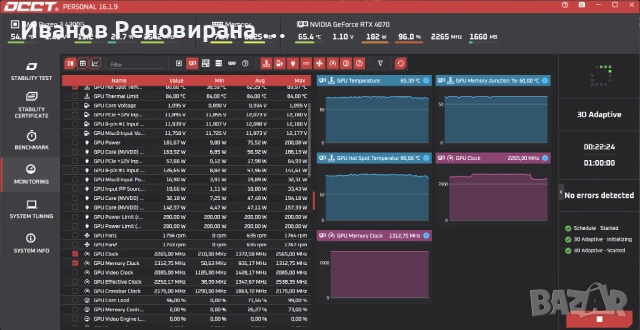 Видео Карта MSI Ventus 3X RTX 4070, 12GB GDDR6X Nvidia GeForce, снимка 8 - Видеокарти - 54793808