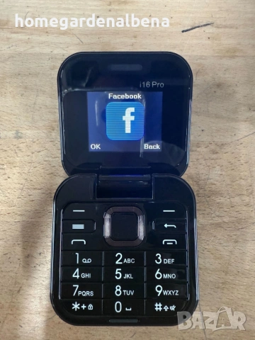 Сгъваем телефон i16 Pro Dual SIM Bluetooth камера FM радио 1000mAh 12м гаранция, снимка 17 - Телефони с две сим карти - 54165974