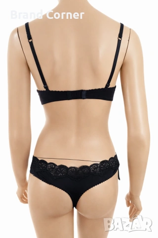 Дамски комплект бельо Hunkemöller с черна дантела – размер L, снимка 4 - Бельо - 54550734