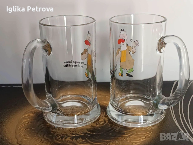 Ретро халби с шегувит мотив , снимка 6 - Антикварни и старинни предмети - 55248559