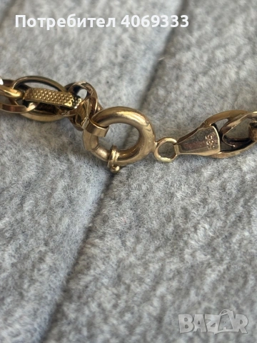 Златно колие 12.2 гр 14к 52см, снимка 2 - Колиета, медальони, синджири - 54172375