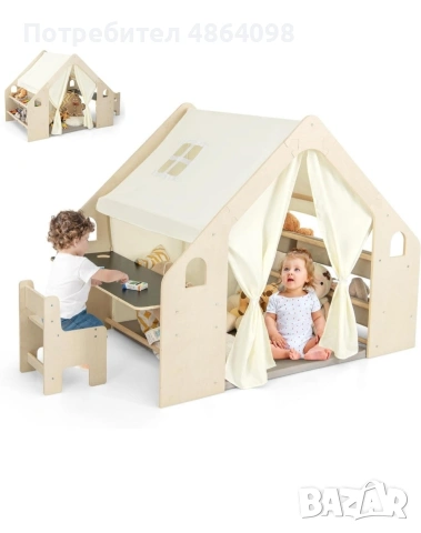 Дървена къща за Игра 6 в 1 GINGER HOME 