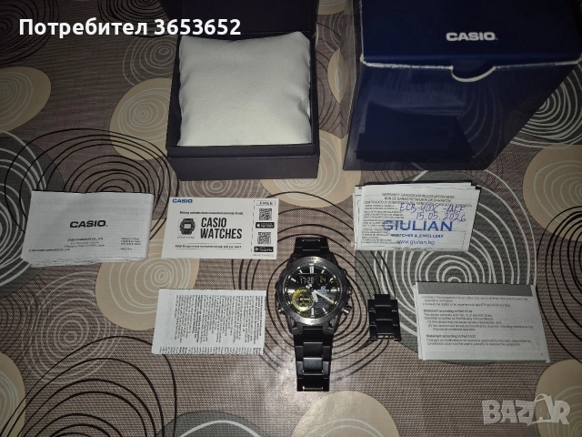 Чисто нов!!! Casio edifice ECB-40 часовник, снимка 2 - Мъжки - 54803477
