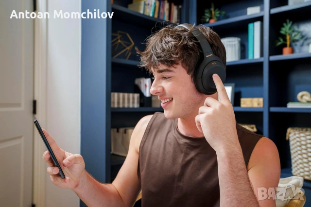 Слушалки Sony WH-1000XM4 Wireless ANC Черни, снимка 2 - Bluetooth слушалки - 54964447