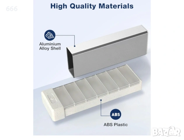 7-дневен органайзер за хапчета, снимка 2 - Други стоки за дома - 54031128
