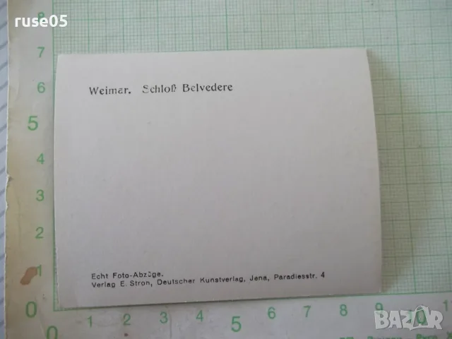 Снимка "Weimar. Schloß Belvedere" стара, снимка 2 - Колекции - 55303810