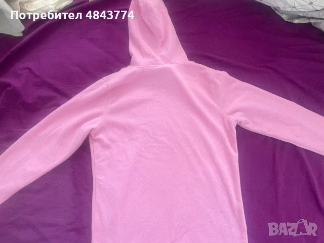 💗 Розово поларено горнище с качулка – отговаря на размер M, снимка 3 - Суичъри - 54744261