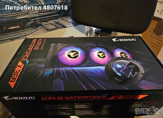 Водно охлаждане aorus waterforce x 360 ARGB, снимка 10 - Други - 54311257