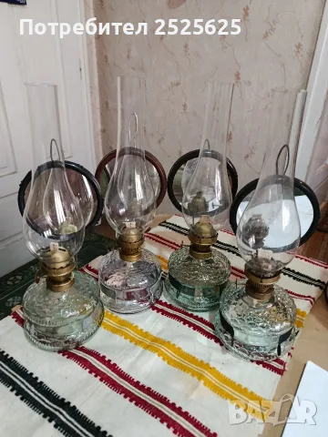 Стари газени лампи - номер 8, 4 броя