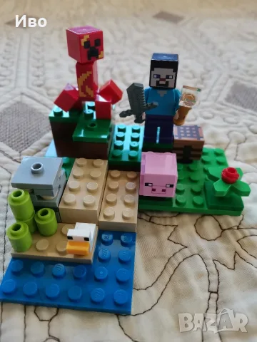 LEGO Minecraft Ранчото на зайците 21181 плюс LEGO Minecraft Засада на Creeper 21177., снимка 9 - Конструктори - 55689591