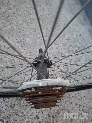 Комплект задна Капла за велосипед 26" касета Shimano MF-TZ21 капла за колело гума Mitas/ Шимано, снимка 3 - Части за велосипеди - 54814282