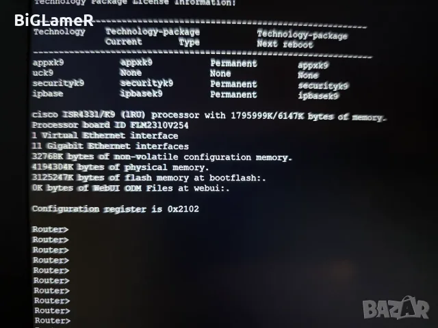 Рутер Cisco ISR4331/K9 + Cisco NIM ES2-8, снимка 4 - Рутери - 55675171