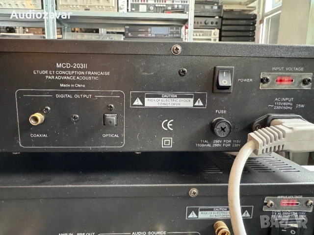 Advance Acoustic MAP 103 & MCD 203 MkII Лампов CD плеър и усилвател, снимка 7 - Аудиосистеми - 54875559