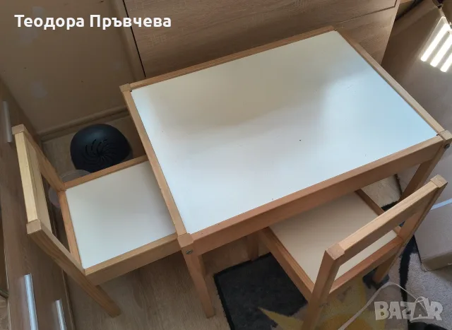 Детски комплект маса със столчета Ikea, снимка 5 - Маси - 55347996