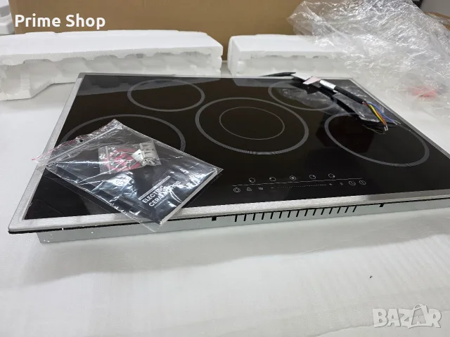 Стеклокерамичен плот за вграждане, 5 зони, 77 см, 8200W, инокс рамка, GASLAND CH775BF20B, снимка 11 - Котлони - 55676955