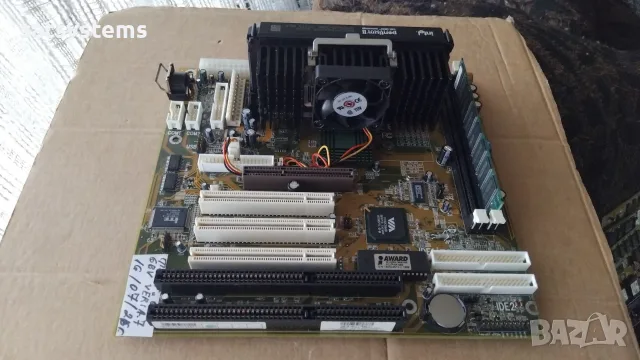 Дънна платка SuperPower SP-6BV-133 Slot 1 CPU+RAM, снимка 2 - Дънни платки - 55335371