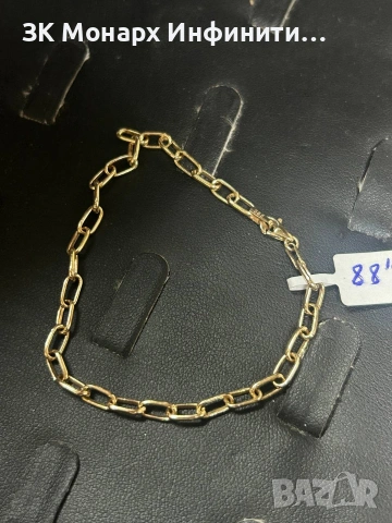 Комплект ланец+гривна, снимка 4 - Колиета, медальони, синджири - 54643679
