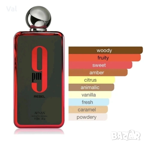 Унисекс парфюм Afnan 9 PM Rebel , снимка 2 - Унисекс парфюми - 54070046