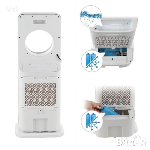 Мобилен охладител Muhler MC-4000, 65W, безвитлов, LED, 4 л, таймер, снимка 4 - Климатици - 54785973