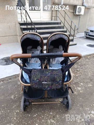 Количка за близнаци, снимка 3 - Детски колички - 53987702