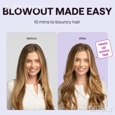 Термо четка Wavytalk Blowout Boost 1.5″, кръгла четка за нагряване за издухан вид, снимка 4 - Маши за коса - 55652773